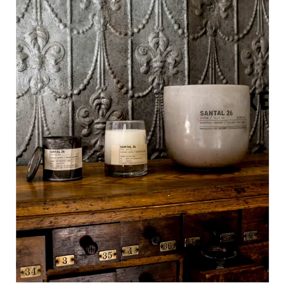 Santal-26 Le Labo Lg Concrete Candle Vase EMPTY